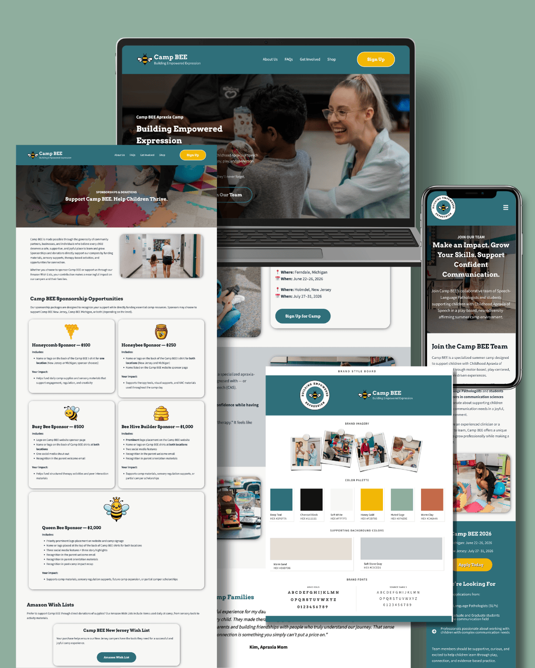 Camp BEE Website Project